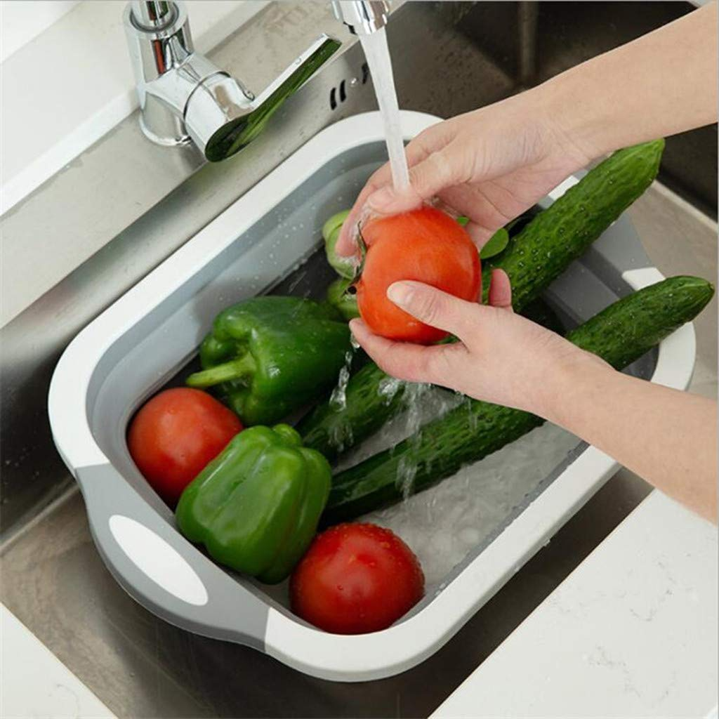 Vegetable Basket And Chopping Board.