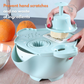 Multifunctional Rotate Vegetable Cutter and Juicer With Drain Basket